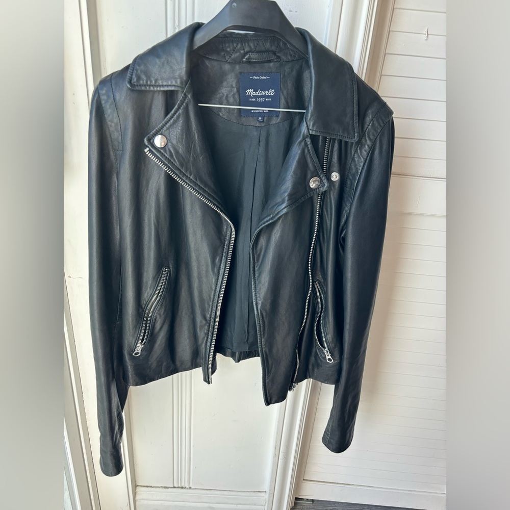 Madewell Washed Leather jacket size medium